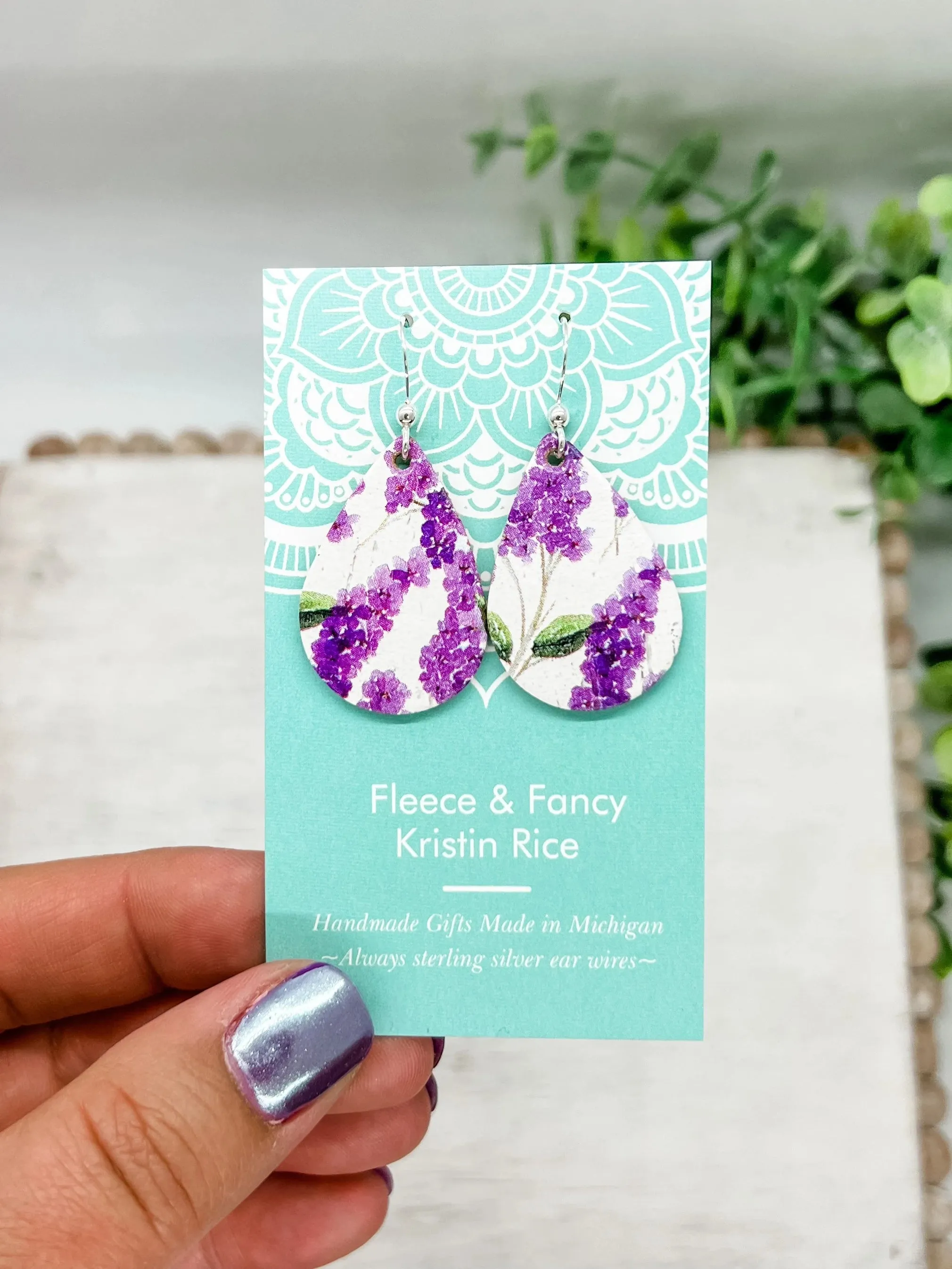 Fleece & Fancy | Lilac Earrings