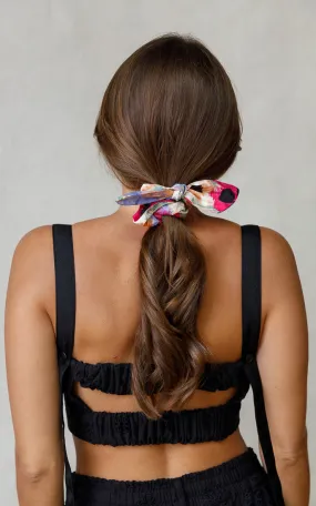 FLORAL COTTON SCRUNCHIES