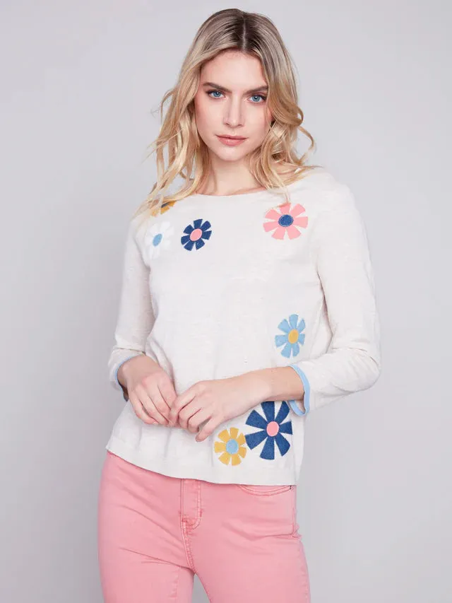 FLOWER PATCH SWEATER