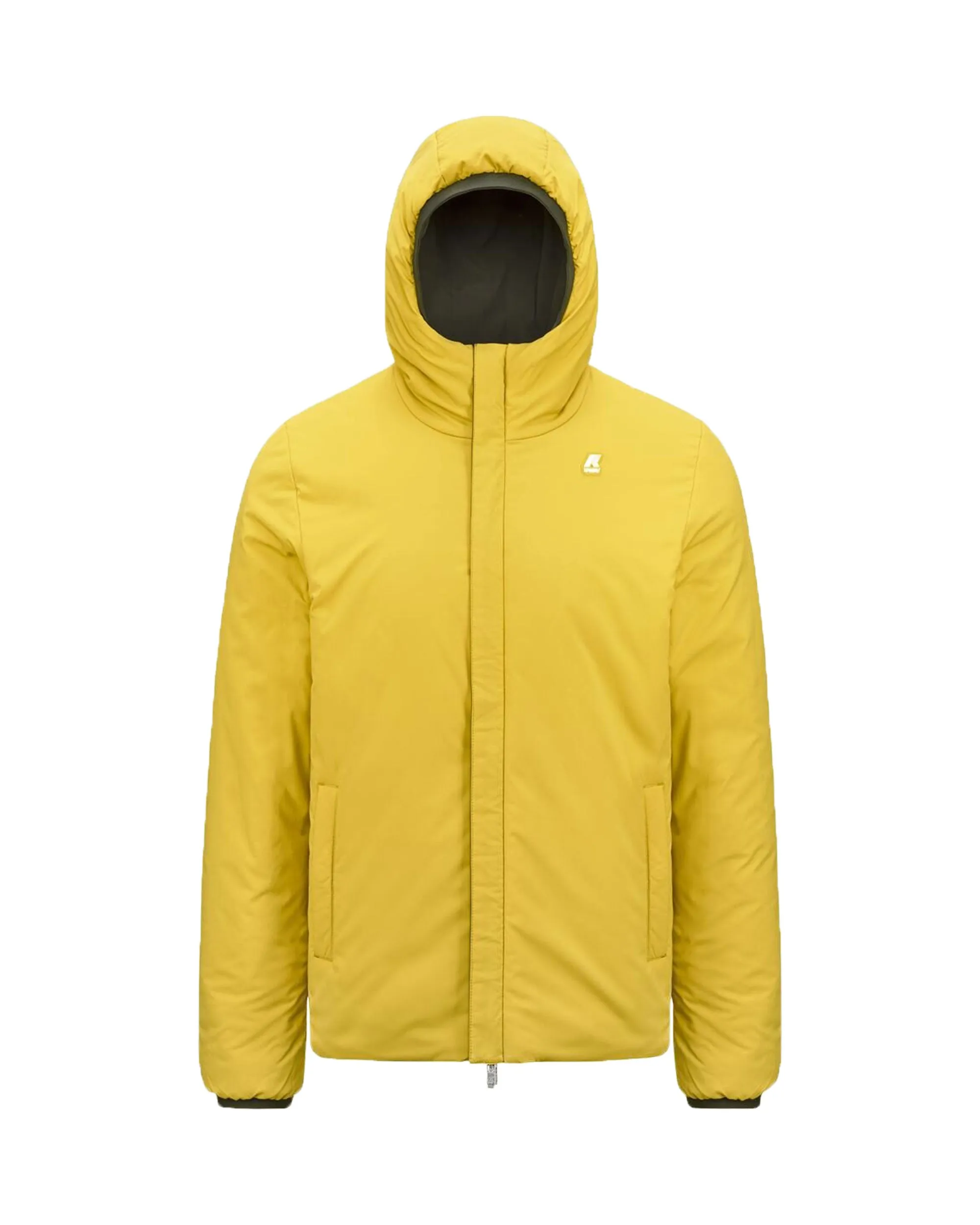 Giacca Uomo K-Way Jack Warm Double Verde Giallo