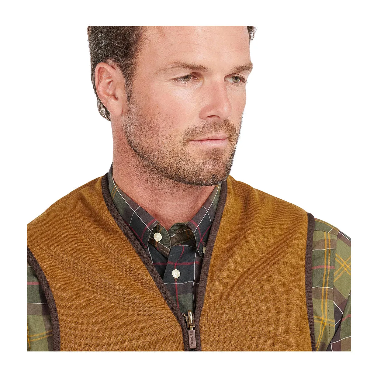 Gilet Barbour Warm Pile Waistcoat / Zip-In Liner Marrone