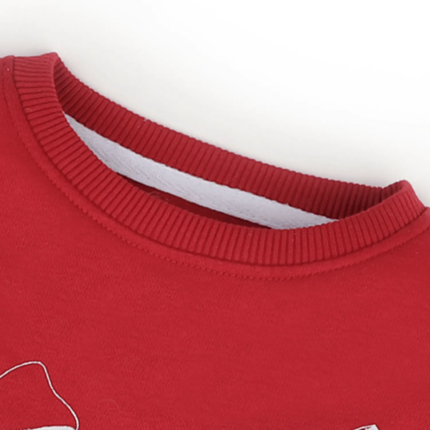 GIRL'S RED FLEECE SWEATSHIRT