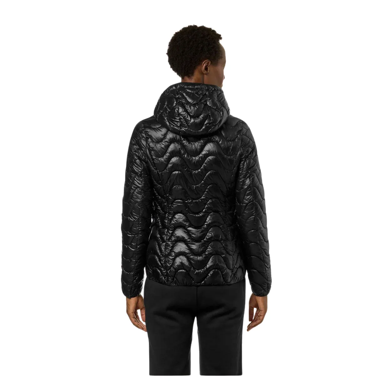 Giubbino Donna K-Way Lily Quilted Warm Nero