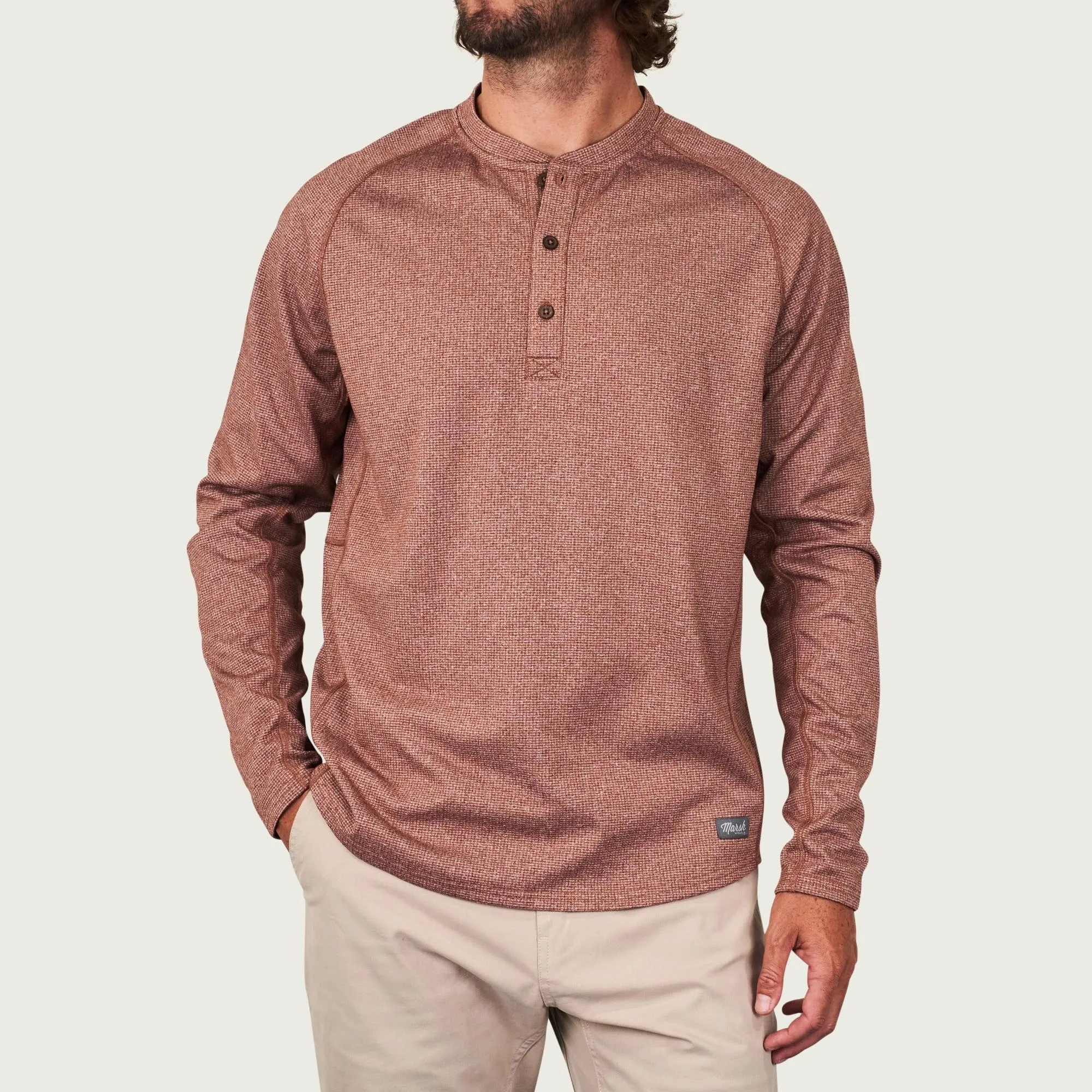 Harkers Island Fleece Henley