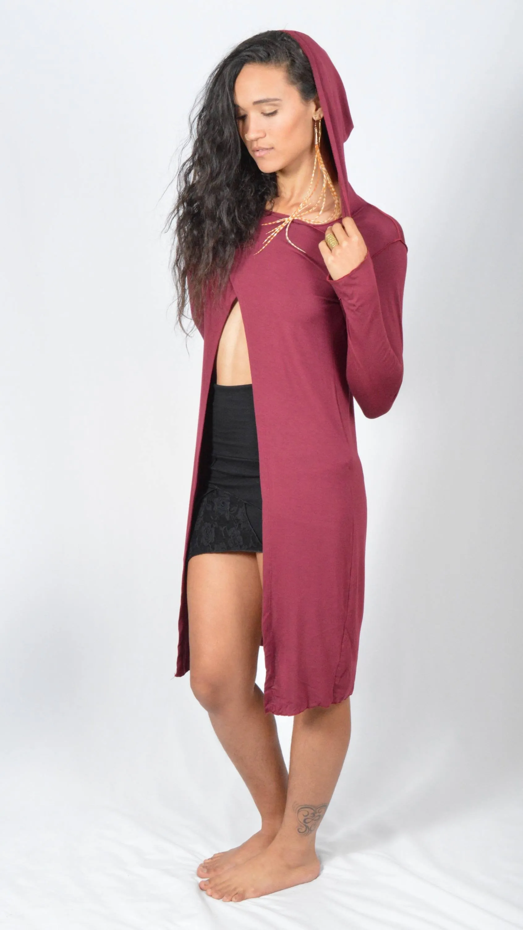 Hooded Cape Dress