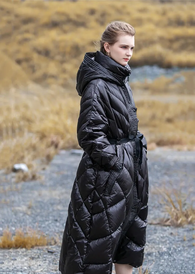 Sure! Here’s an optimized title for your e-commerce product:

Womens Long Hooded Fit & Flare Down Puffer Coat - Stylish and Warm Winter Jacket

Feel free to adjust any part of it according to your branding or keyword preferences!