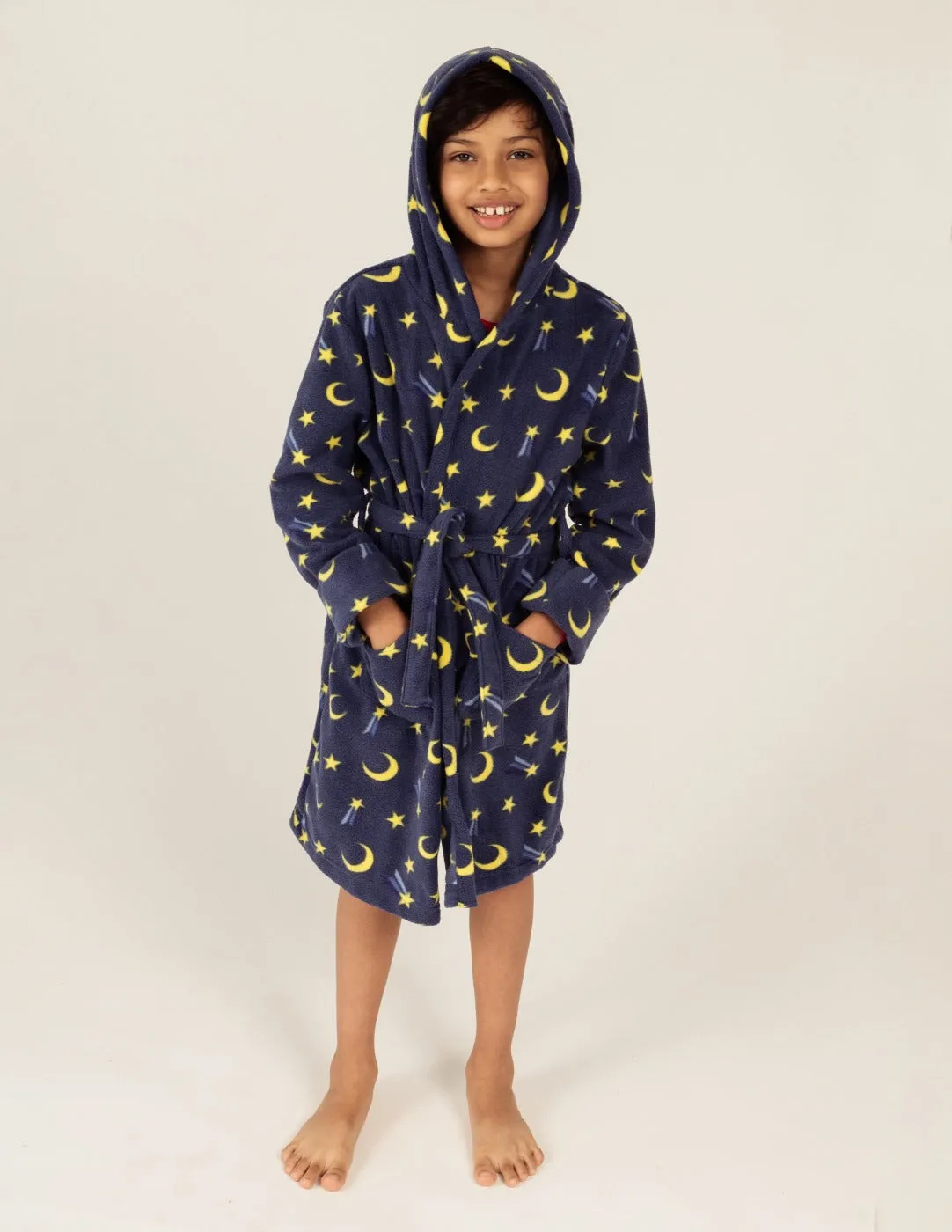 Kids Hooded Fleece Robes