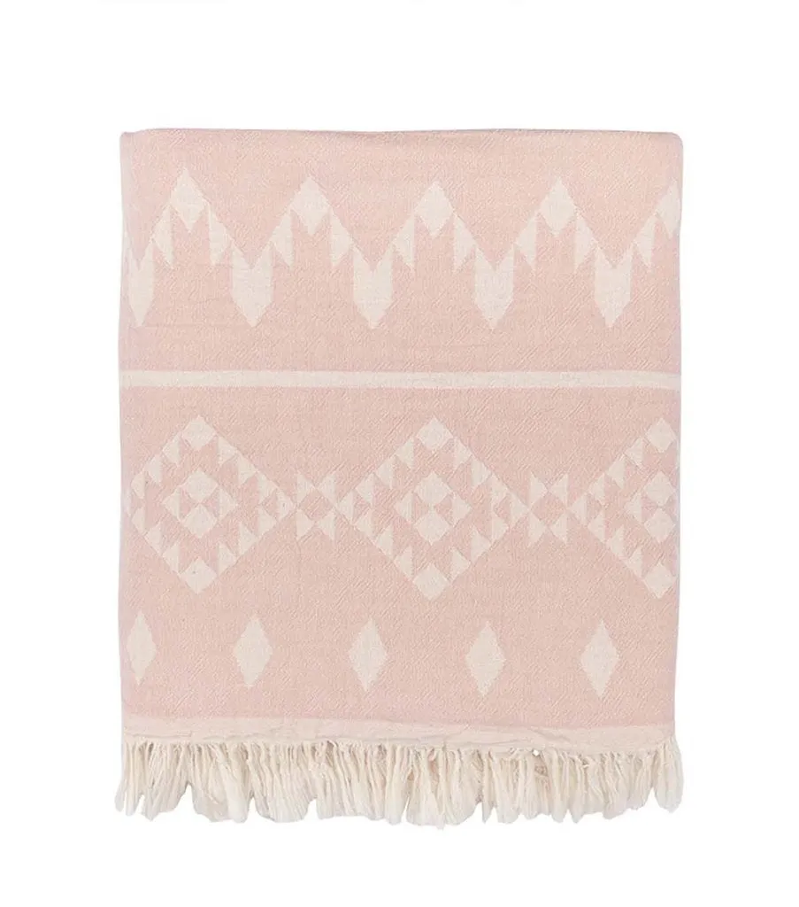 Kilim Fleece Lined Throw