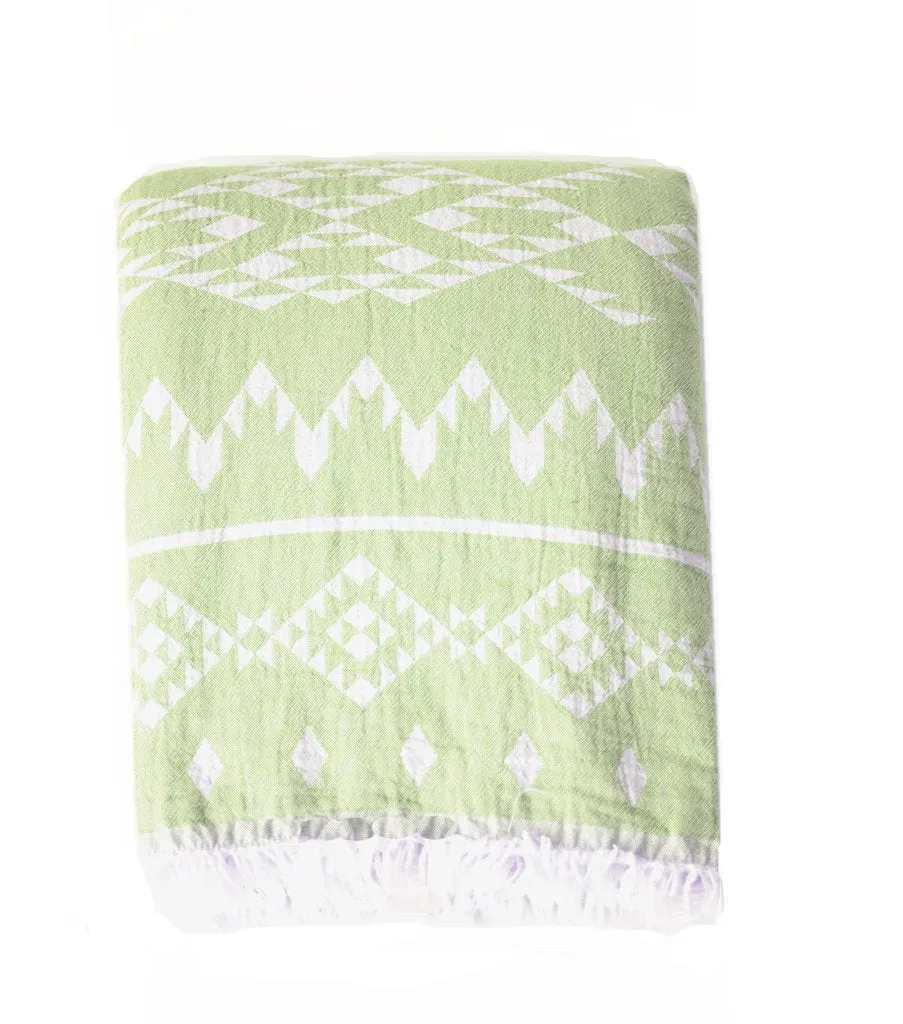 Kilim Fleece Lined Throw