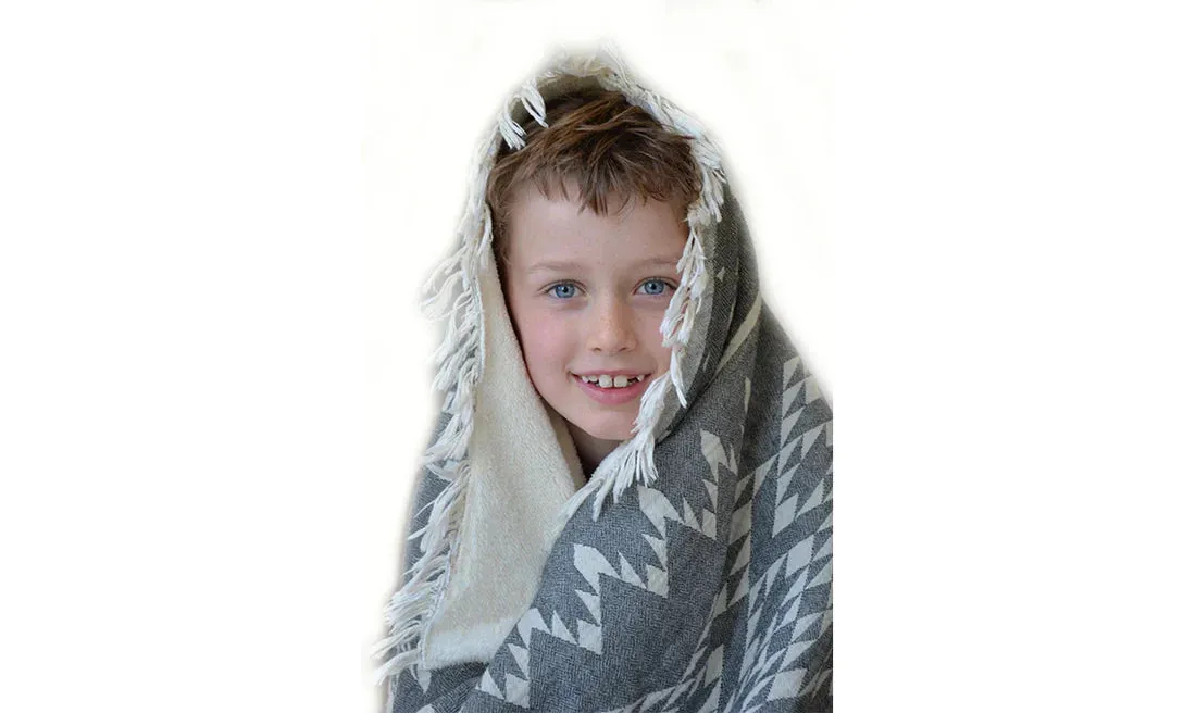 Kilim Fleece Lined Throw