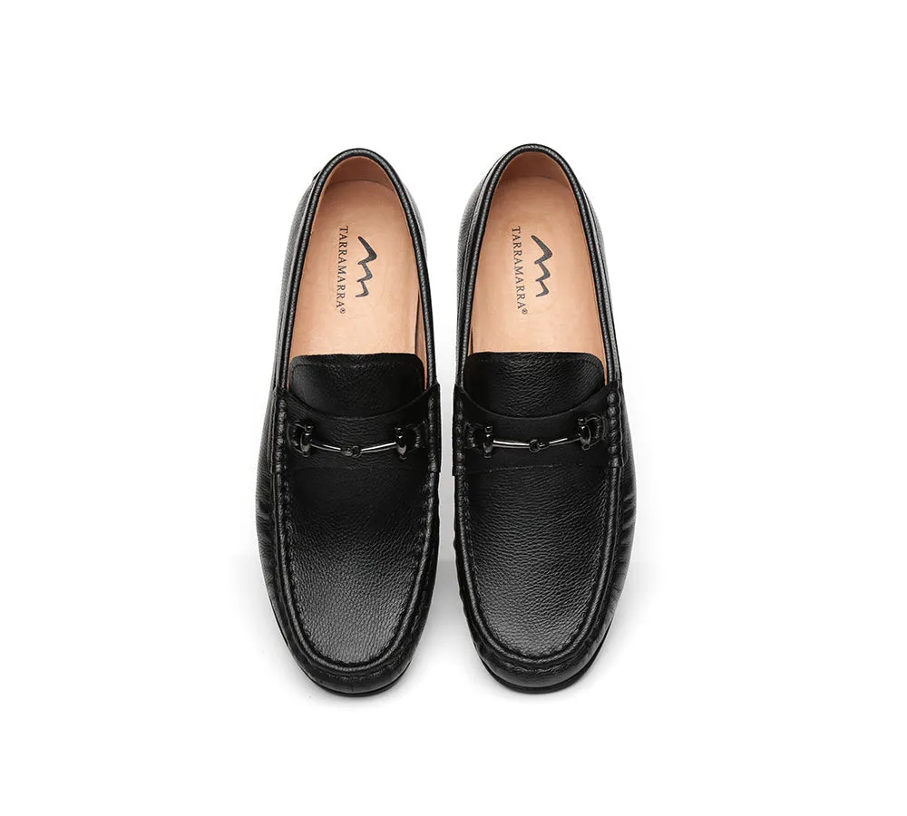 Leather Black Loafers Men Colin