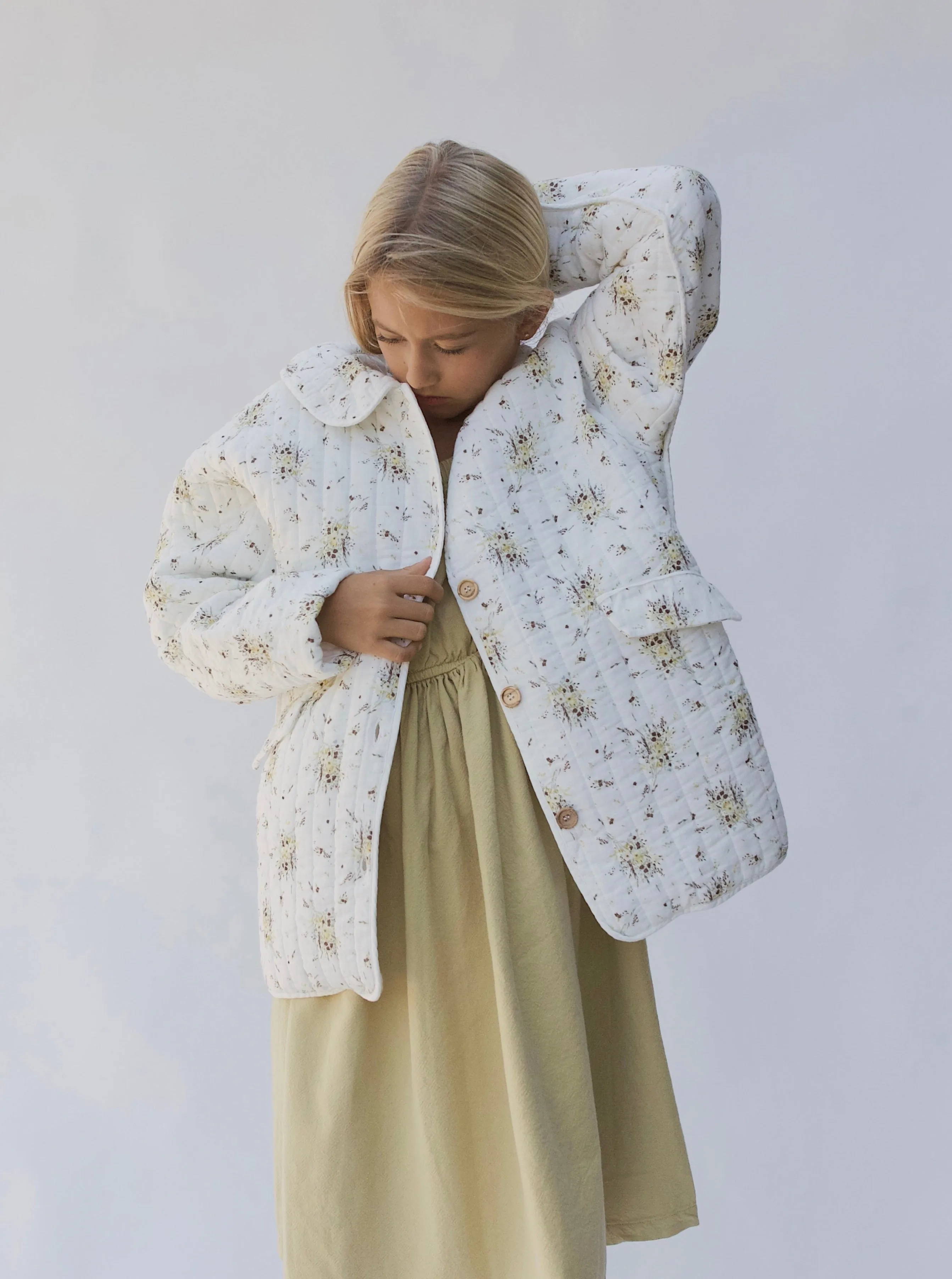 Vintage Floral Mansour Coat