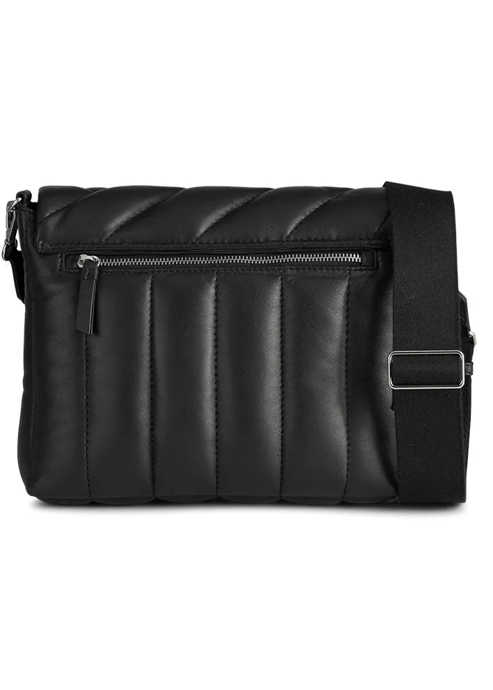 Markberg Marnie Crossbody Taske - Asymmetric Puffer - Black