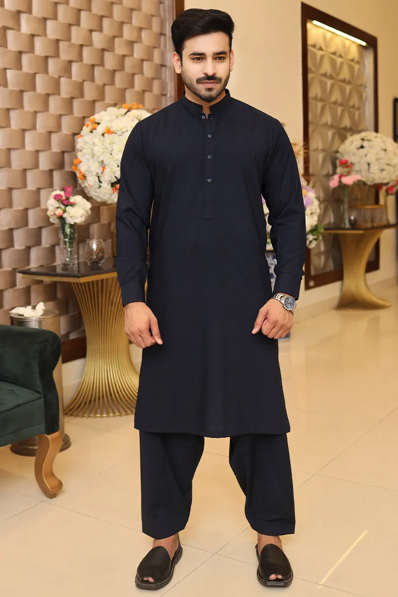 Men Premium Kameez Shalwar Navy