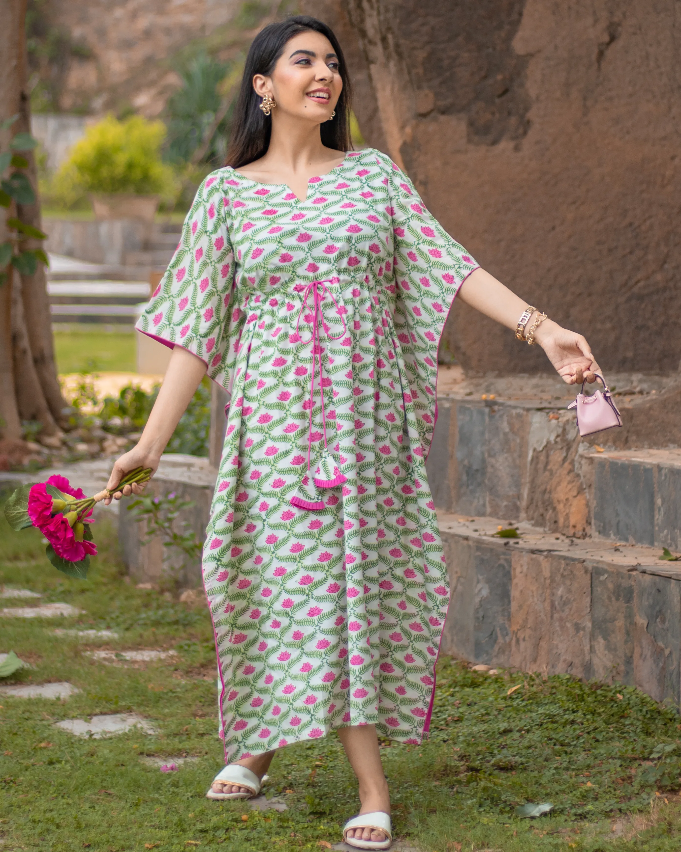 Menorca Cotton Kaftan Set