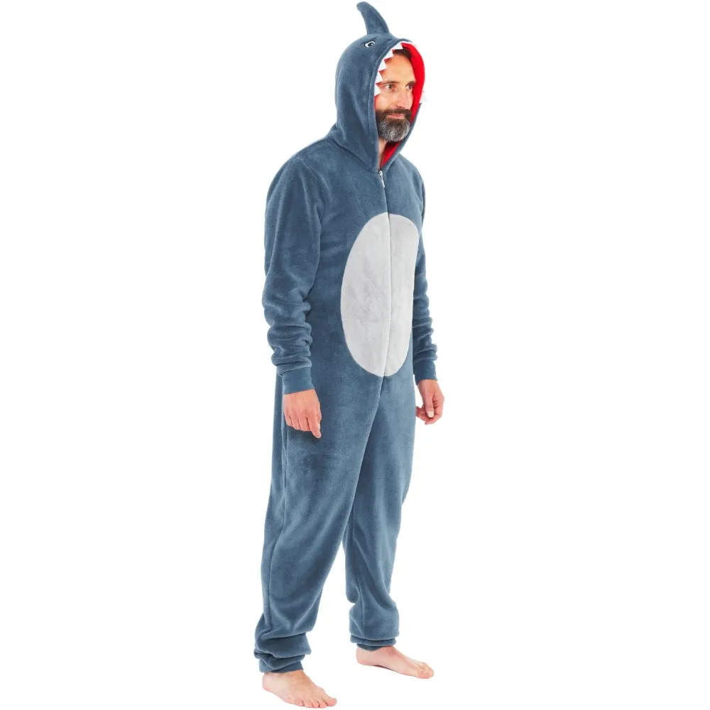 Men's Shark Fleece Onesie