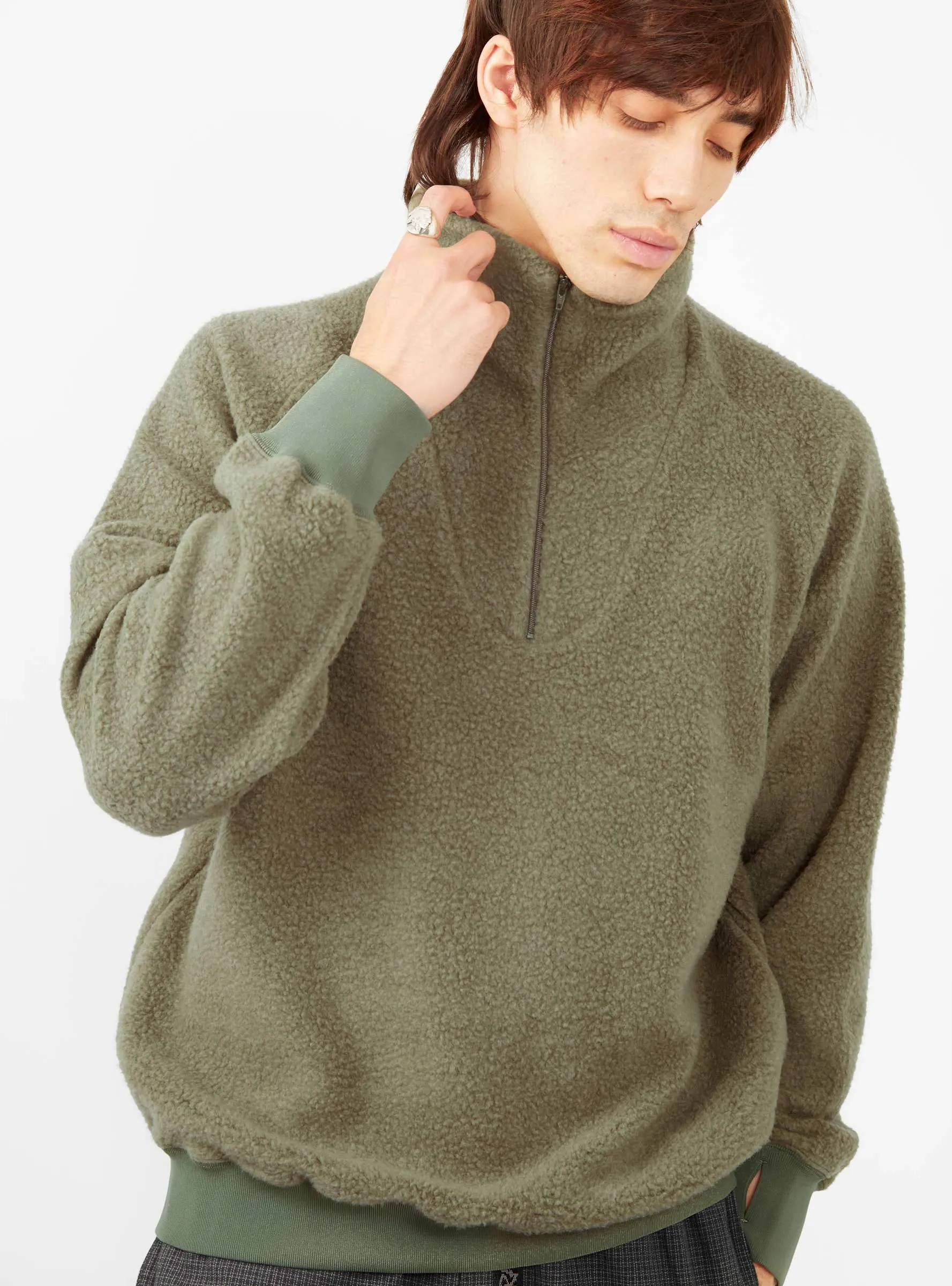 MIL Half Zip Fleece Olive