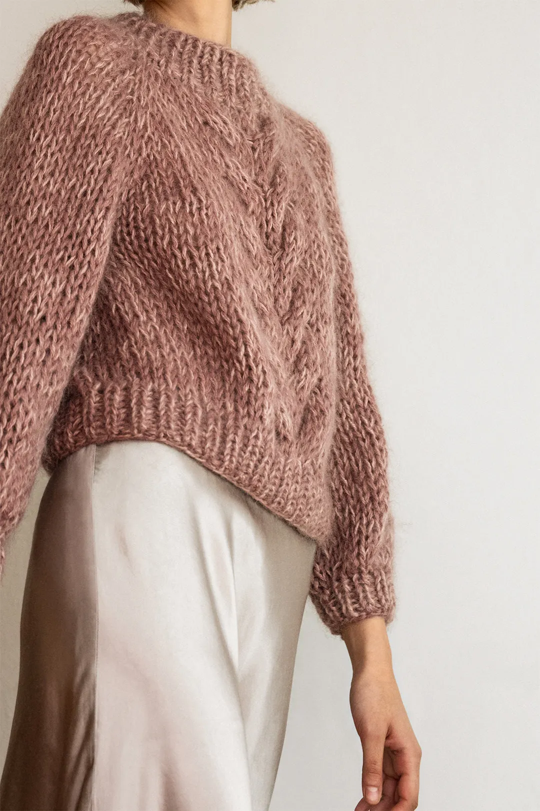 Mohair Chunky Braid Sweater