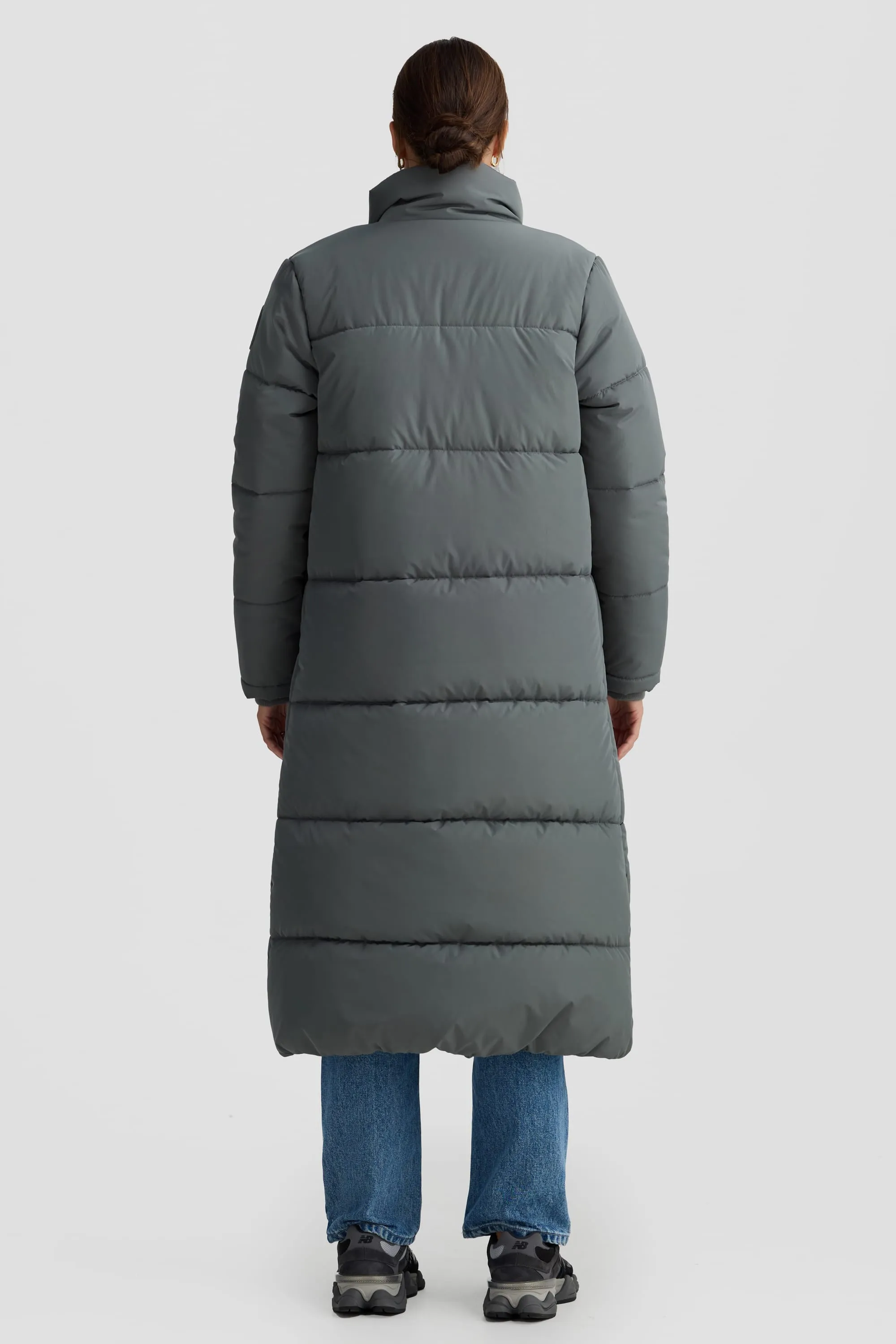 Monty Longline Puffer Jacket Eucalyptus