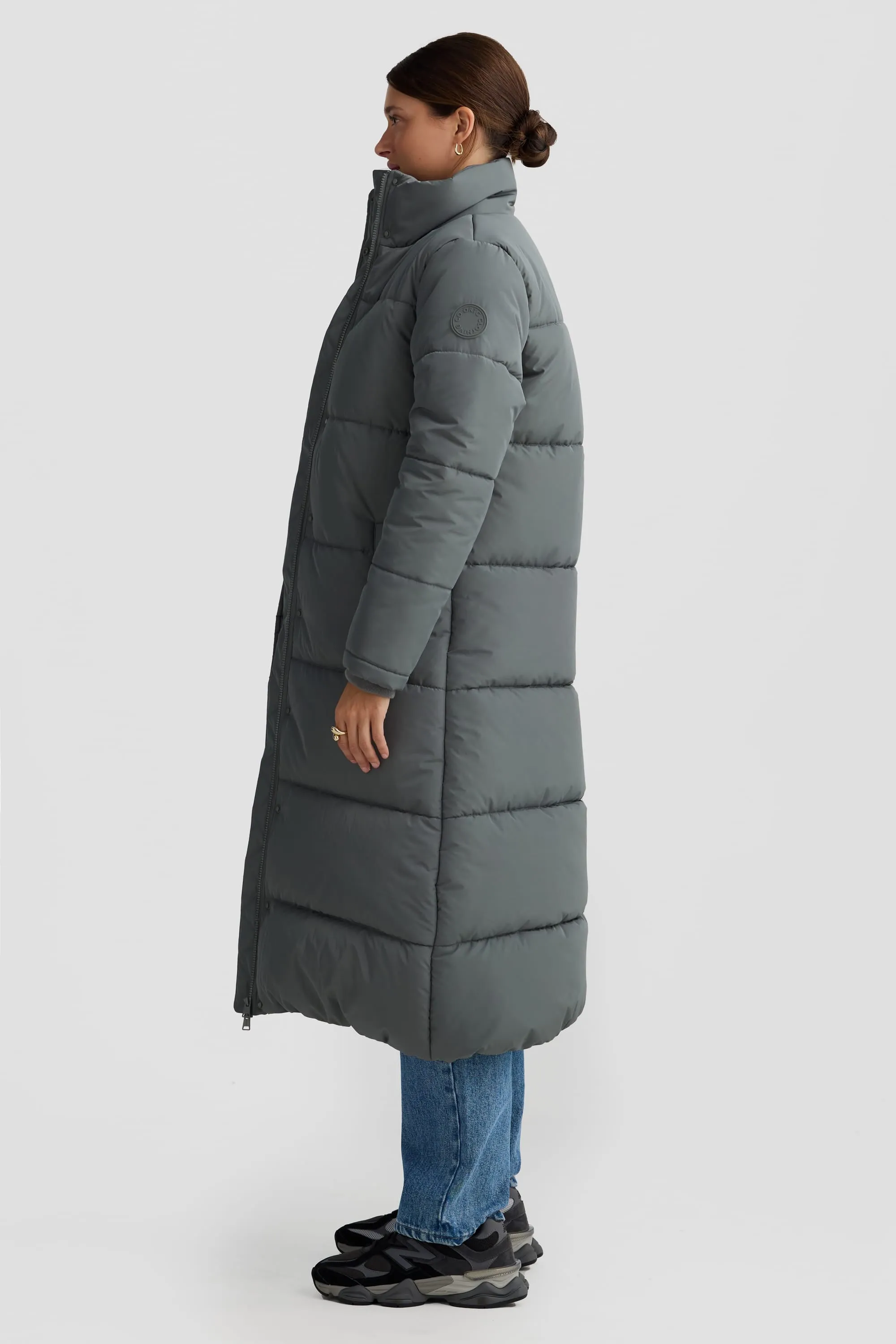 Monty Longline Puffer Jacket Eucalyptus