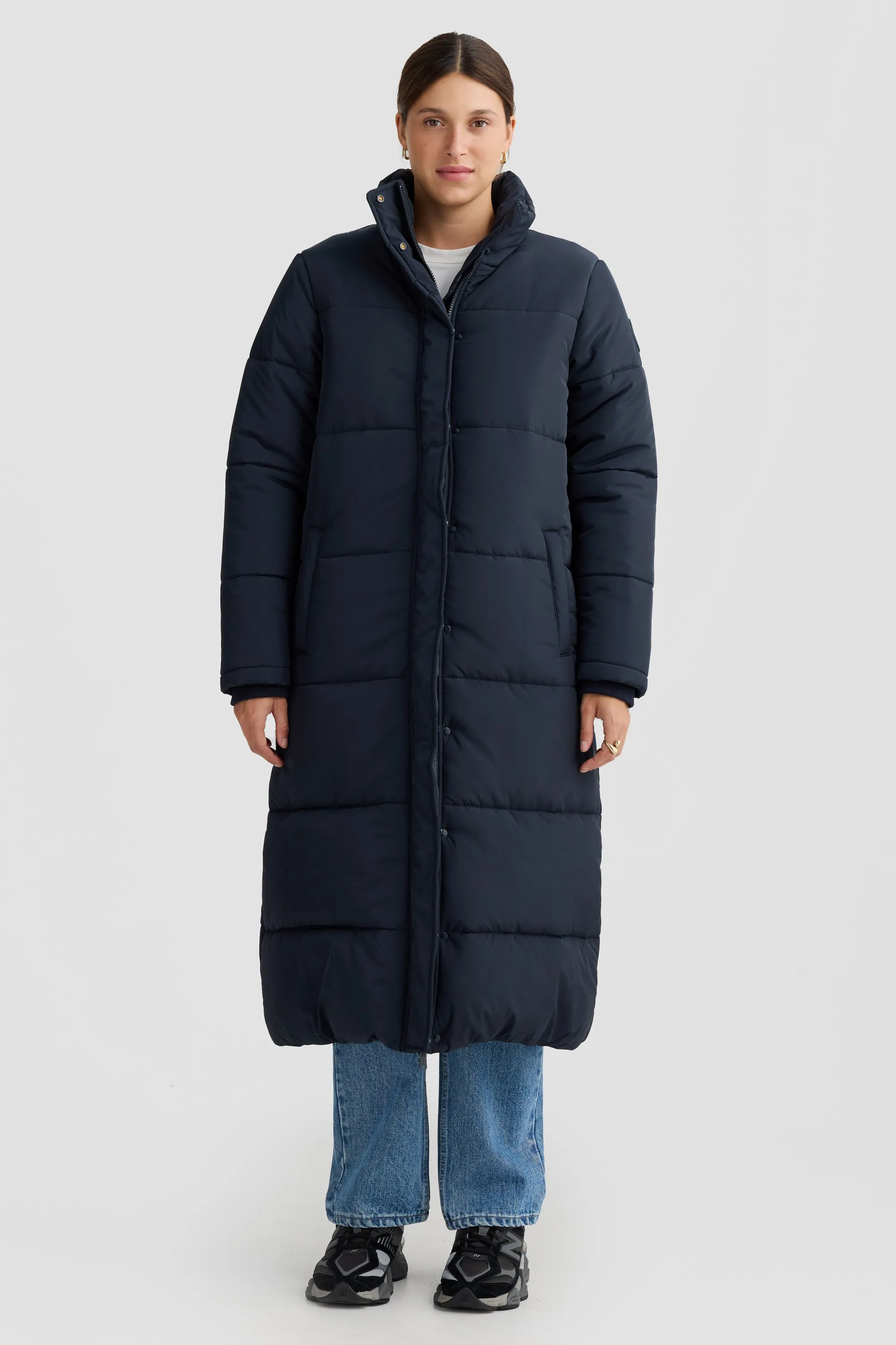 Monty Longline Puffer Jacket French Navy