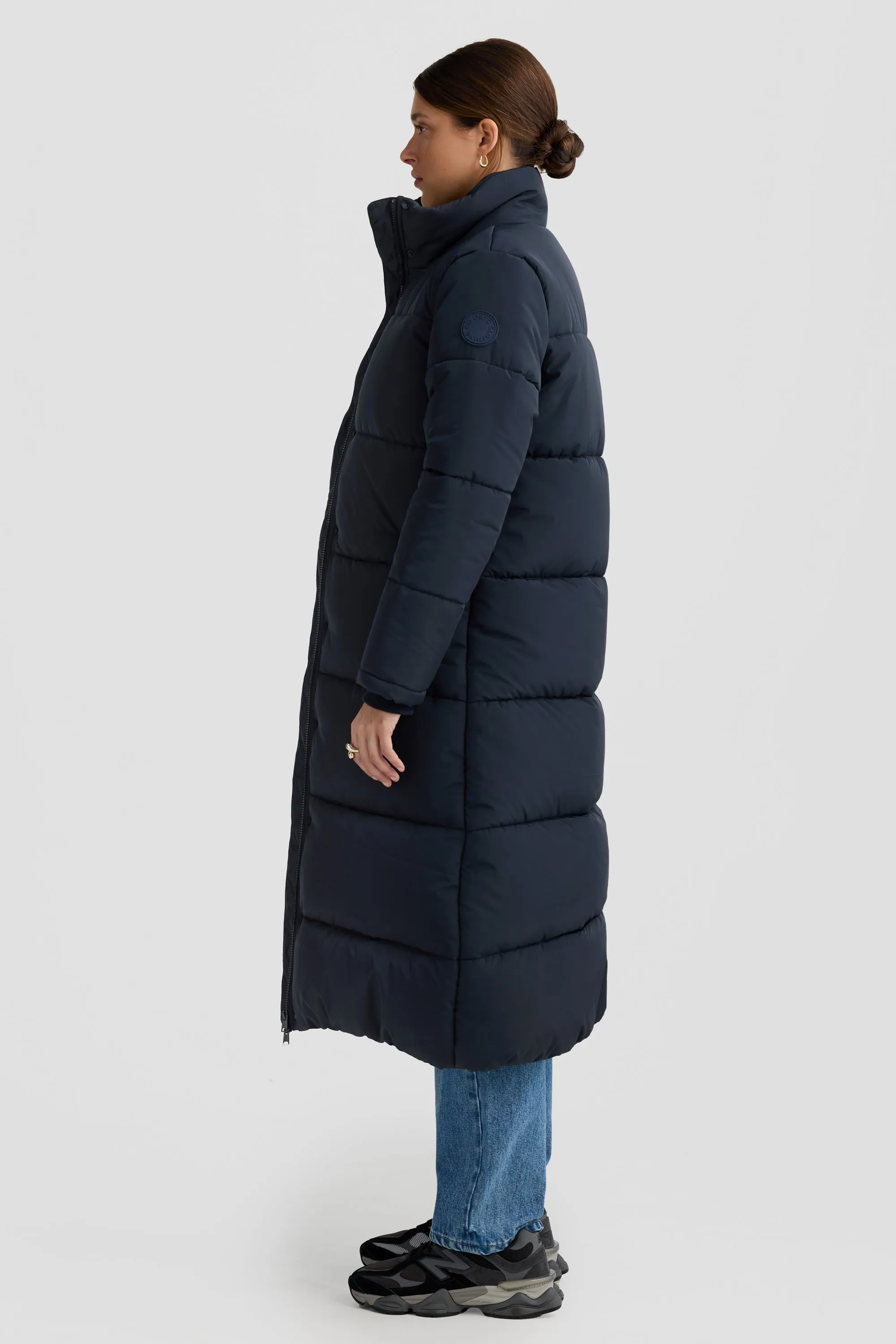 Monty Longline Puffer Jacket French Navy