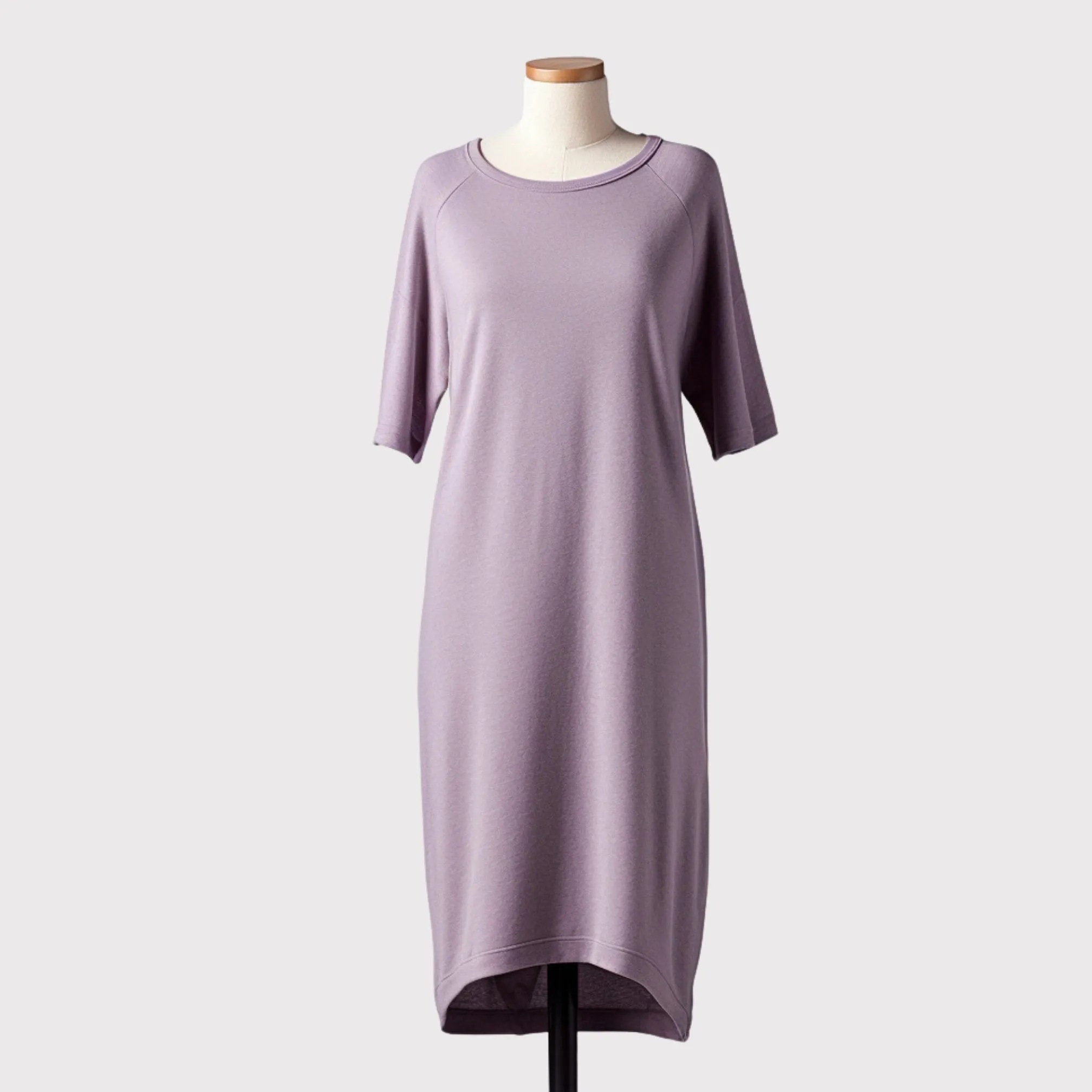 Organic cotton fleece bell dress