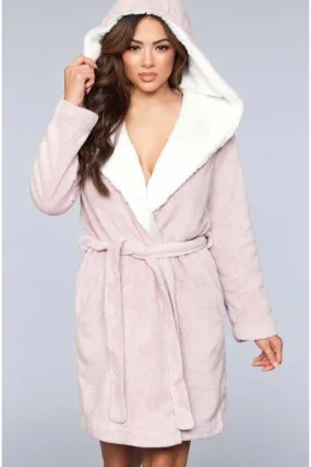 Plush Fleece Hooded Robe