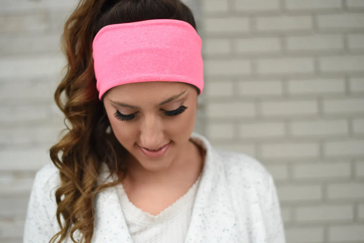 Polartec Fleece-Lined Headband - Coral