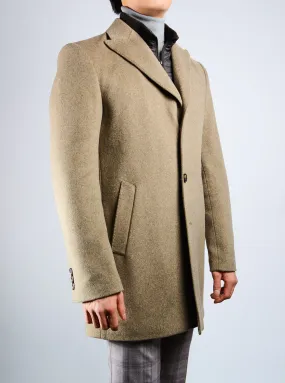 Stylish Preston Heathered Coat with Brushed Finish