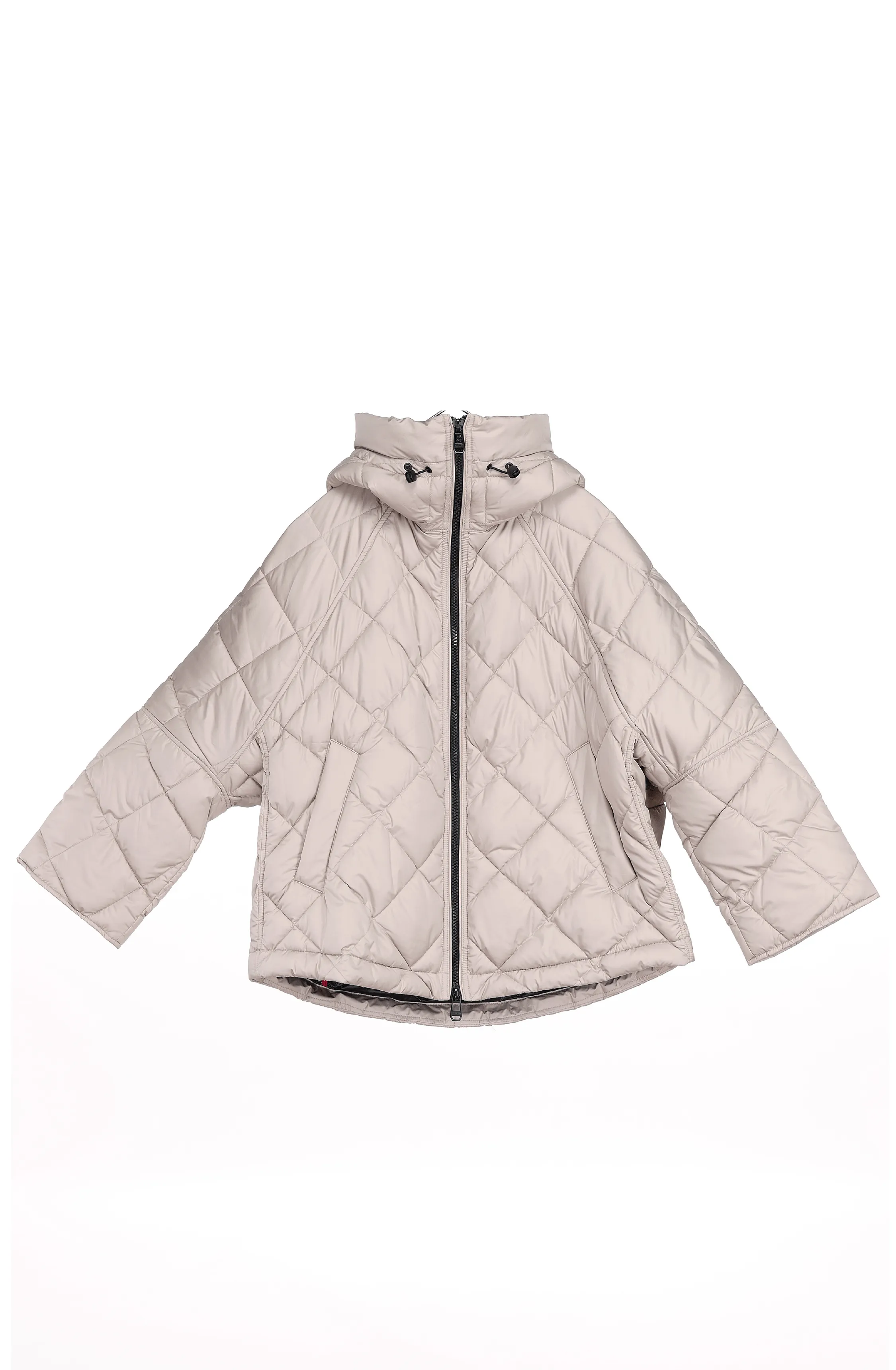 Princedale Recycled Vegan Short Cape Puffer Jacket | Beige