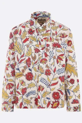 printed cotton canvas shirt