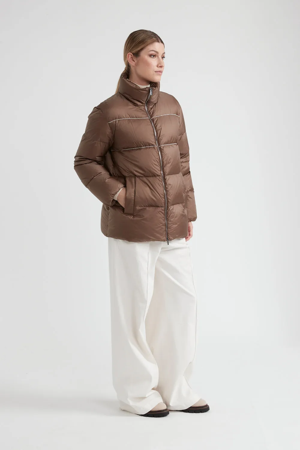 Puffer Jacket - Cognac