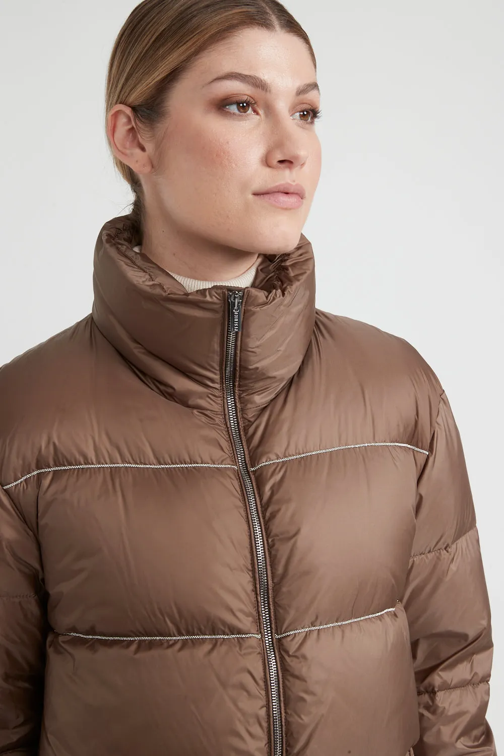 Puffer Jacket - Cognac