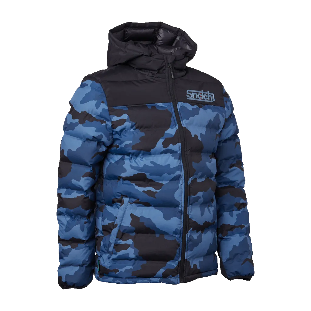 Puffer Jacket Wide Camo Petrol