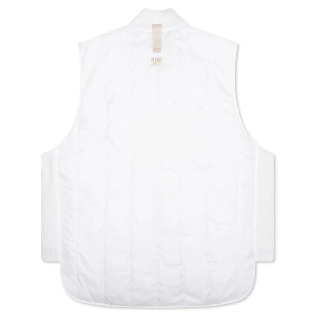 Puffer Vest - Selenite White