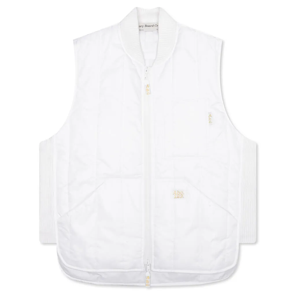 Puffer Vest - Selenite White