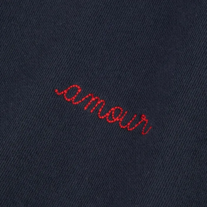 "Amour" Placide Sweatshirt (Dark Navy)