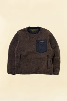 Rats Crew Neck Fleece - Brown