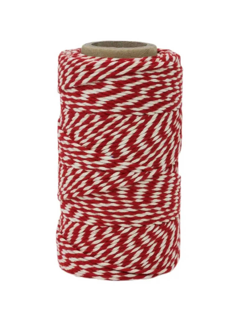 Red & White Cotton Twine