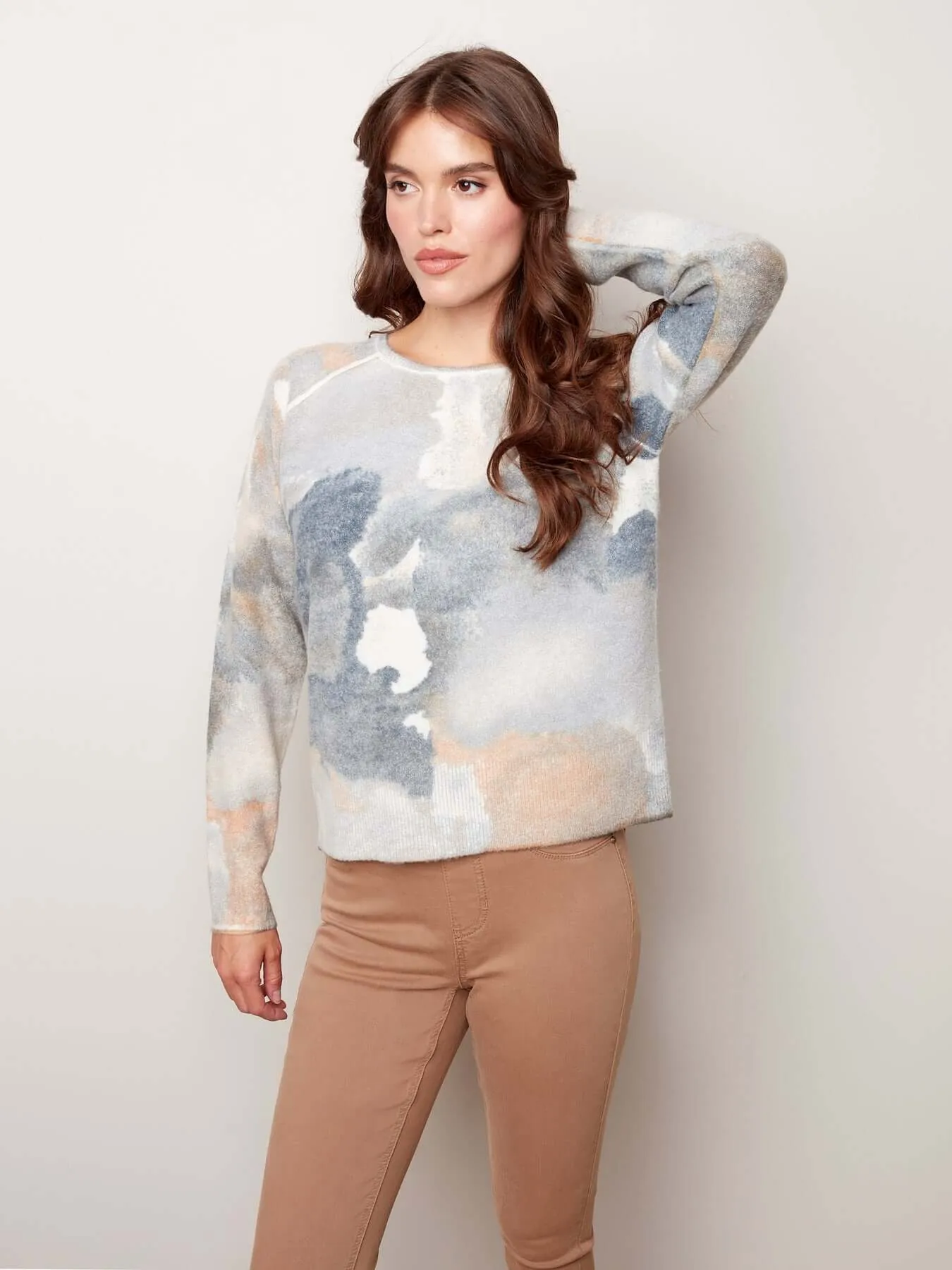 Reversible Printed Sweater