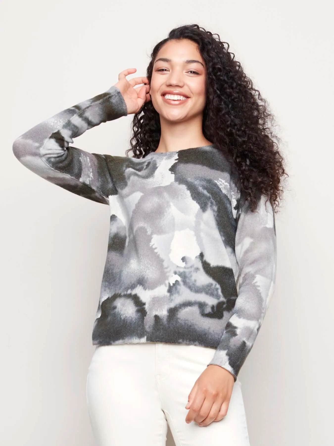 Reversible Printed Sweater