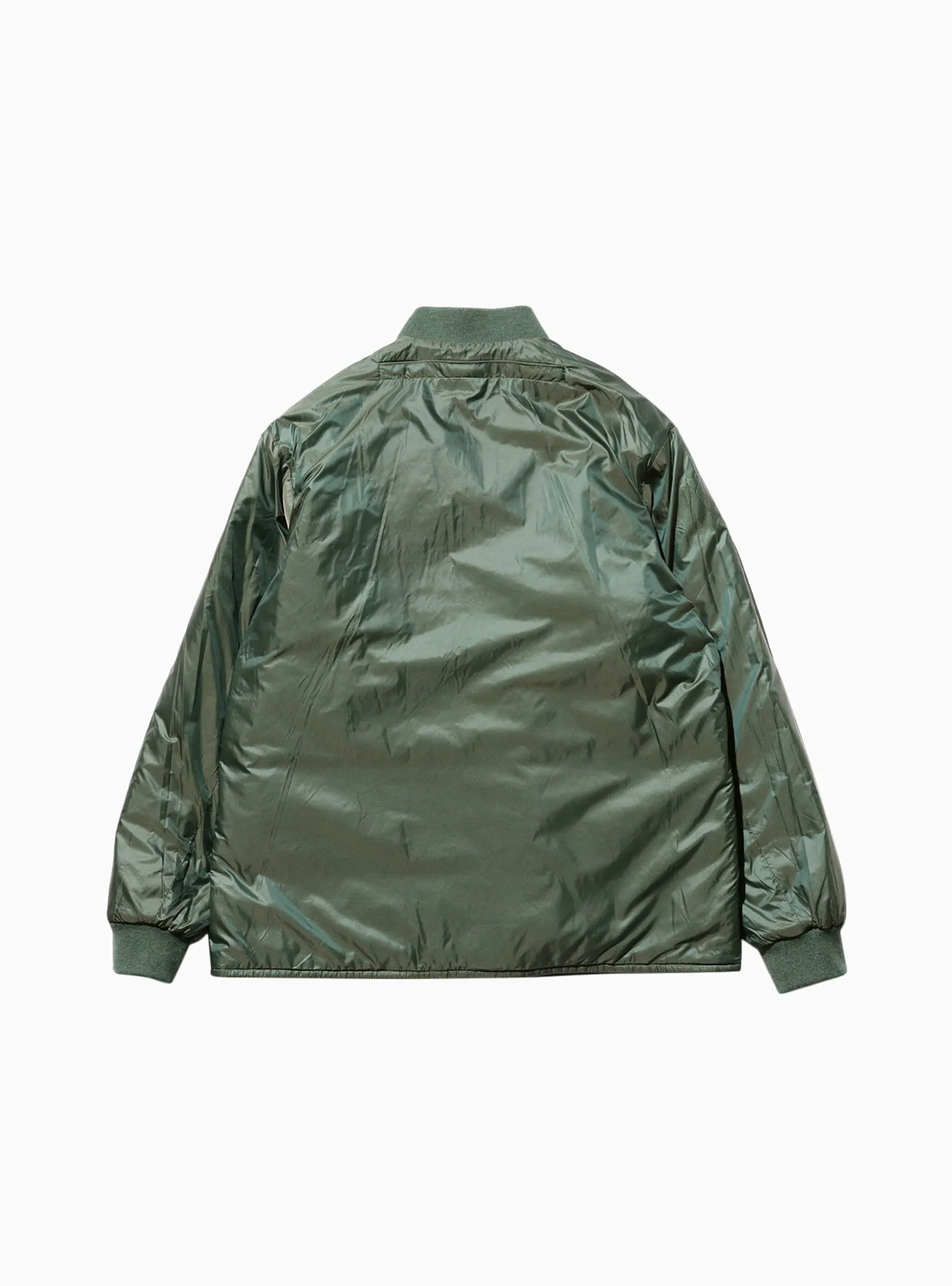 Reversible Ripstop Puffer Jacket Green