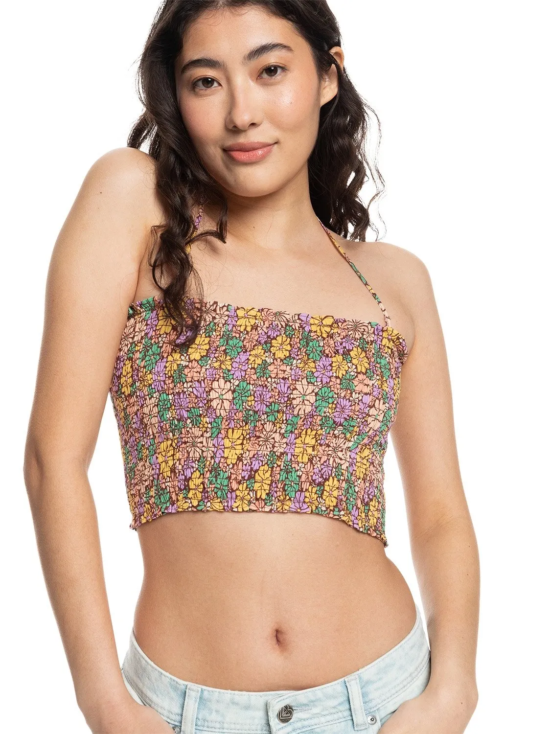 Roxy Ladies Warm Waters Printed Bandeau Top