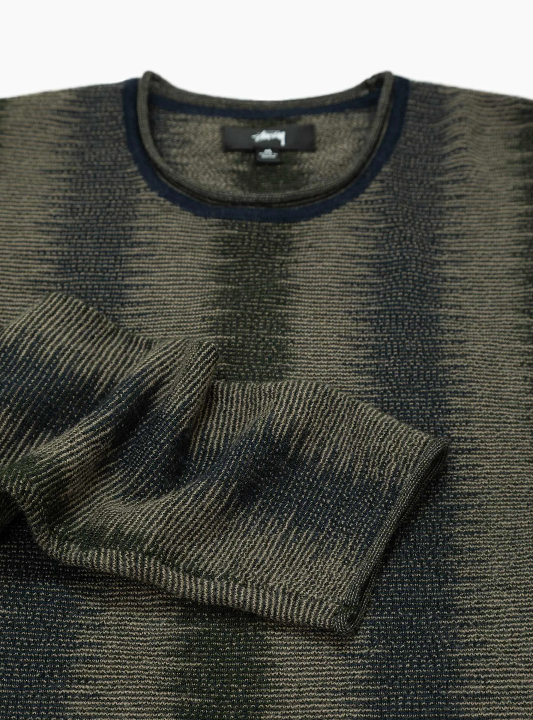 Olive Shadow Stripe Sweater - Enhanced Title