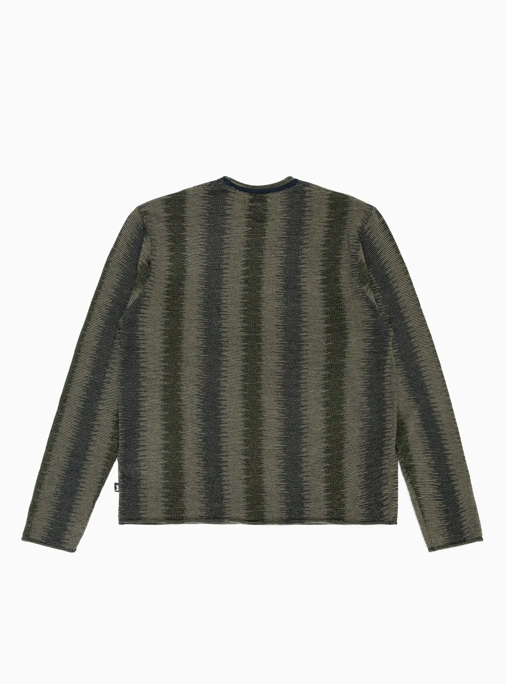 Olive Shadow Stripe Sweater - Enhanced Title