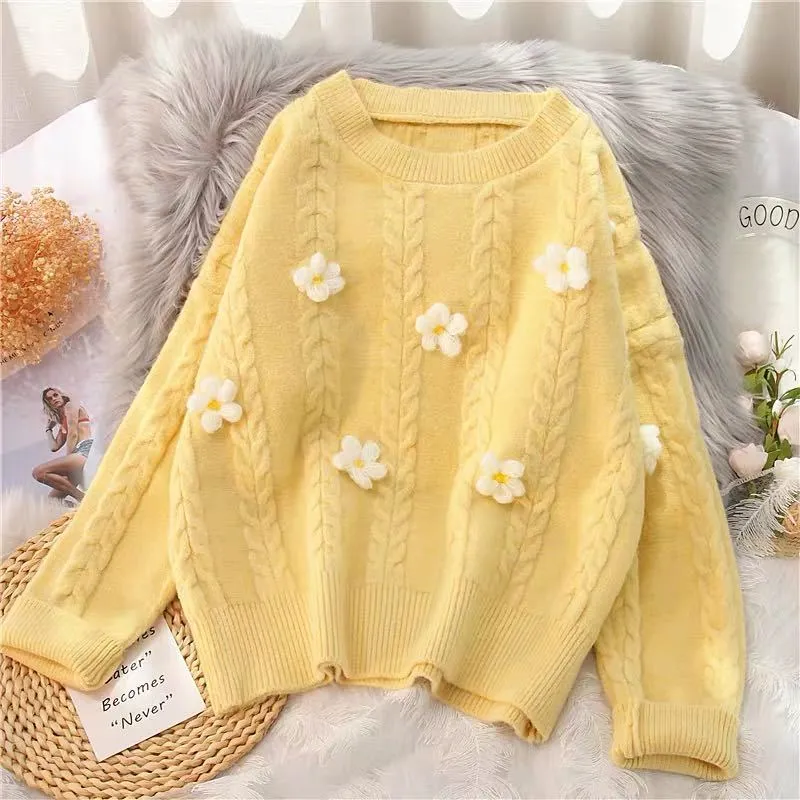 Soft Flower Sweater AD210102