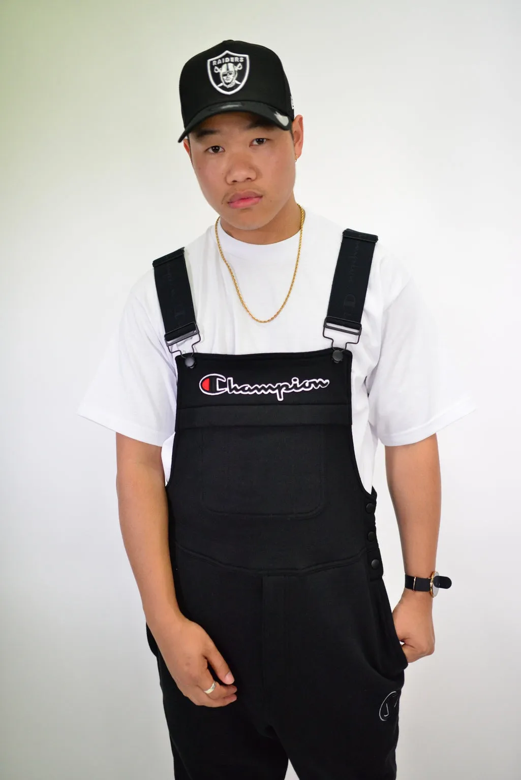 Black Super Fleece 3.0 Overalls - Enhanced