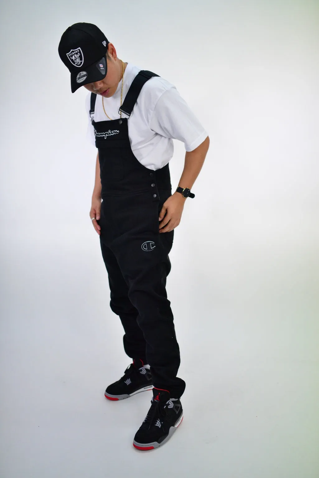 Black Super Fleece 3.0 Overalls - Enhanced