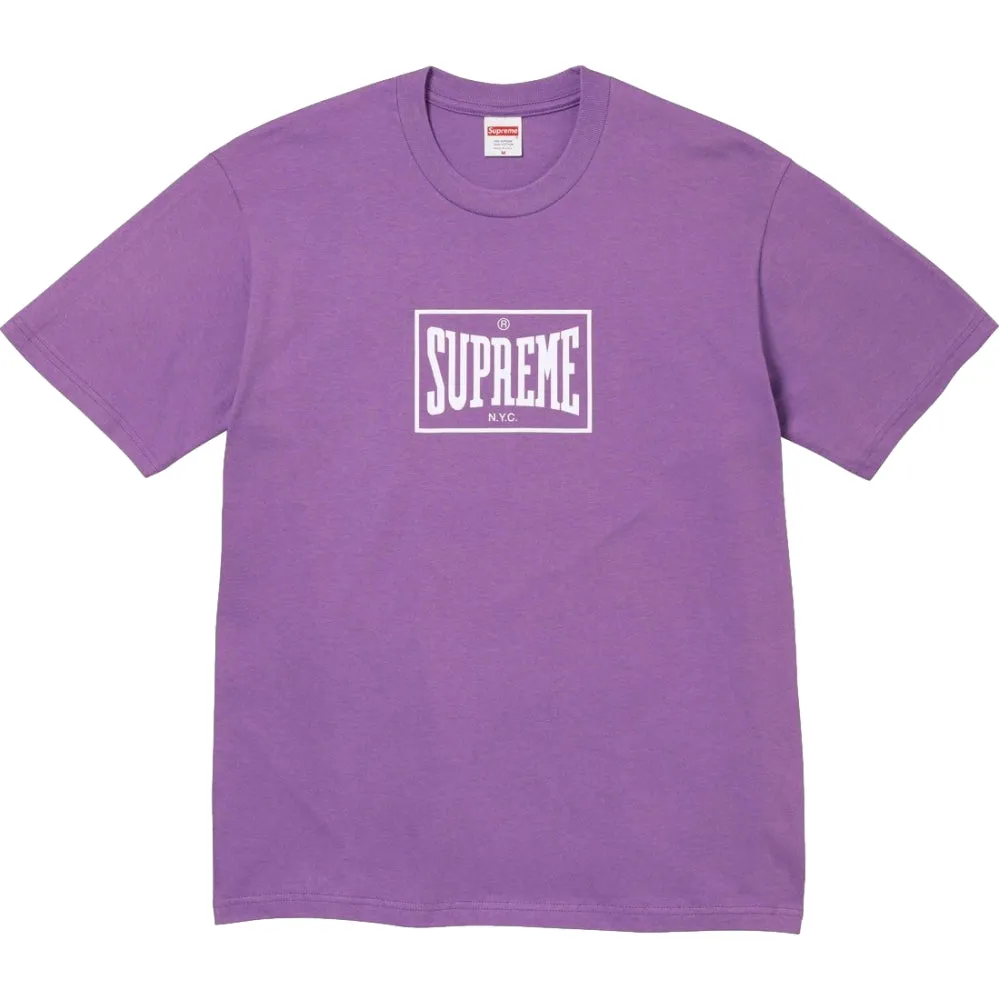 SUPREME WARM UP TEE-PURPLE